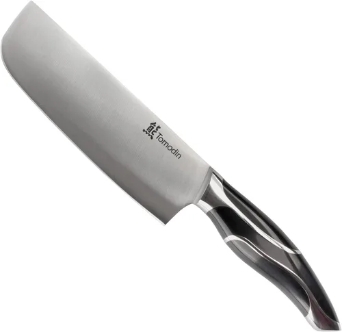 Vista 9 de BambooMN Auténtico cuchillo de chef chino para carne, 3 piezas Surtido de 3 tamaños