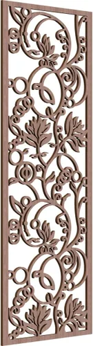 Vista 49 de Caspian Paneles de pared de madera con calado decorativo perforado, 9 3/8 pulgadas de ancho x 24 3/8 pulgadas de alto x 1/4 de alto, cereza