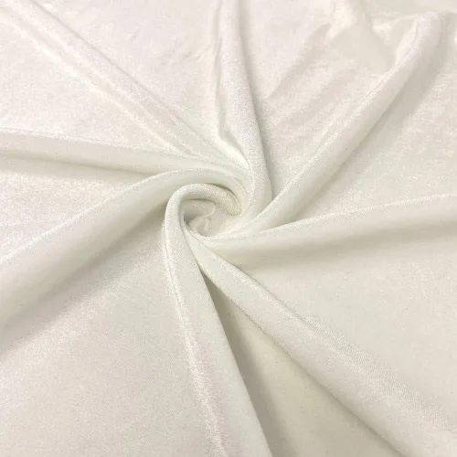 Vista 5 de Valentina Textile Inc La tela de terciopelo elástico mide 58/60 pulgadas de ancho (1 yarda, azul bebé)