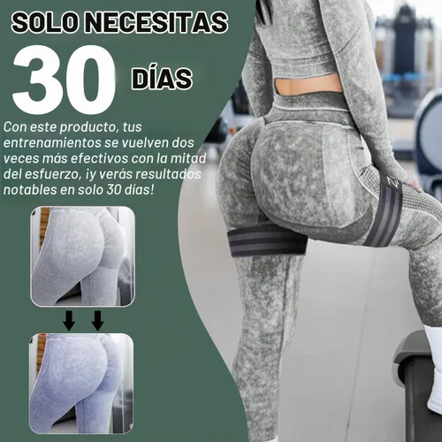 Vista 6 de BFR - Bandas de oclusión para mujer, piernas, glúteos, construcción de cadera, cómodas bandas elásticas para entrenamiento de flujo sanguíneo