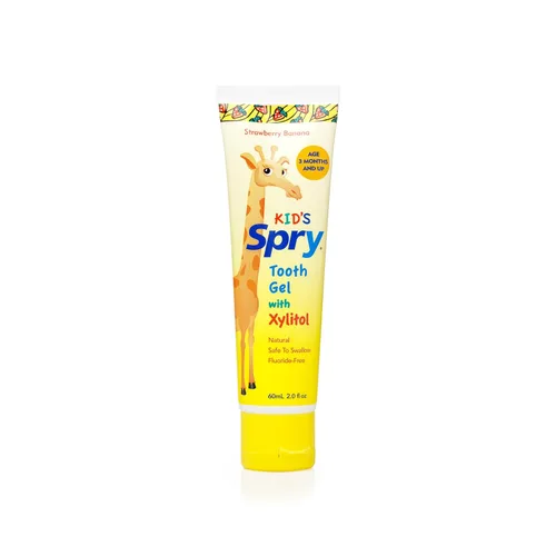 Vista 8 de Spry Pasta dental natural de xilitol para bebé, niño pequeño y niños de 3 meses en adelante - Gel dental sin flúor, sabroso, apoya el desarrollo