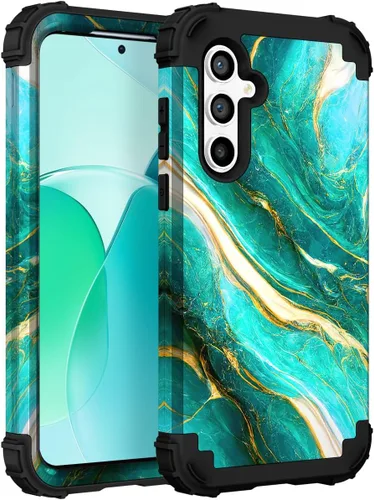 Vista 11 de Hocase Funda para Galaxy S20 FE 5G, Protección resistente a prueba de golpes, goma de silicona suave + parachoques de plástico duro, funda
