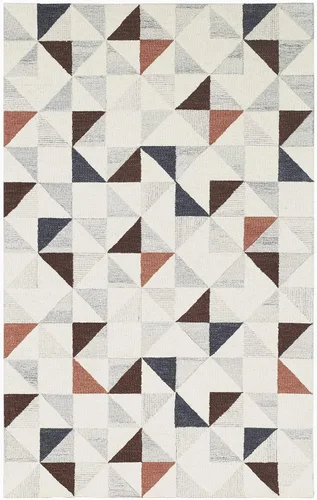 Vista 4 de Fab Habitat Expert Weavers - Alfombra de lana india pura enganchada a mano para interiores, proporciona comodidad y belleza para el uso diario