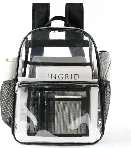 Vista 23 de Mochila transparente USPECLARE aprobada para estadio 12×6×12, Bolso transparente resistente al agua para eventos de estadio, conciertos, trabajo