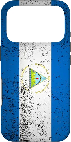 Vista 30 de Funda de regalo para iPhone 17 con diseño de bandera de Nicaragua de Grunge