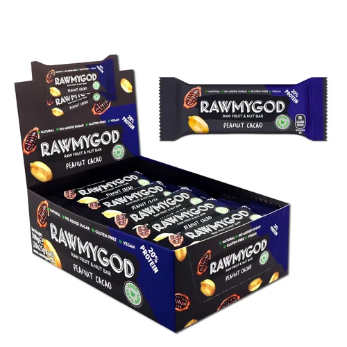 Vista 14 de RAWMYGOD Barras de Frutas y Nueces, Sin Gluten, Veganas, Sin Azúcar Añadida