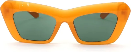 Vista 3 de Karsaer Vision Retro Vintage Cateye - Gafas de sol cuadradas con marco de plástico