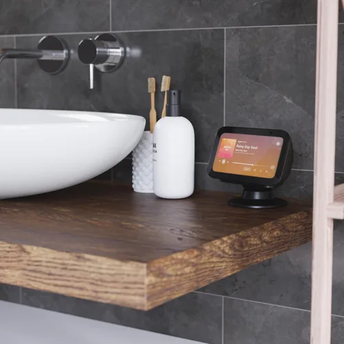 Vista 3 de Made for Amazon Tilt + Swivel Stand for Echo Show 5 (3rd Generation), 2023 Release