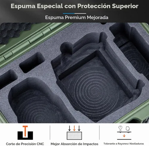 Vista 4 de Lykus Titan MM510 - Funda rígida impermeable para DJI Mini 5 Pro y RC2