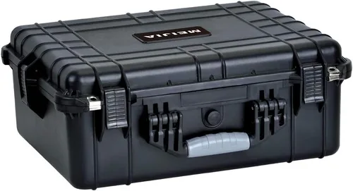 Vista 11 de MEIJIA Funda rígida protectora portátil impermeable para todo tipo de clima, funda compacta para cámara con espuma de ajuste personalizable, Gris