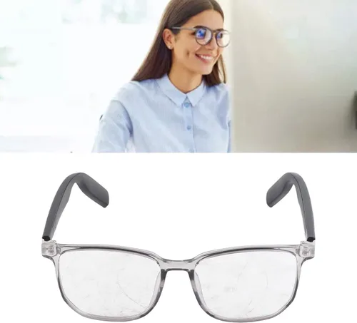 Vista 8 de Gafas Bluetooth inteligentes, IP67 gafas de audio inteligente, manos Bluetooth 5.3 gafas de sonido inteligente con micrófono, altavoz