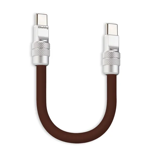 Vista 55 de chubbycable Cable corto USB C a C de 240 W, color naranja, 20 pulgadas Para iPhone 18/17/16/15 Series, MacBook Pro/Air, Galaxy S26/S25/S24, cable