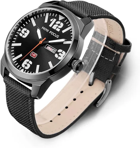 Vista 5 de Gosasa Reloj de pulsera militar de moda con esfera de camuflaje para hombre, reloj analógico de cuarzo, correa de nailon impermeable