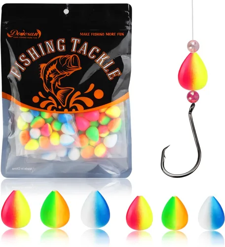 Vista 11 de Dovesun 220/104/80/60/54/52/42 piezas Pompano Rig Floats para Surf Pesca Bobbers de espuma para pesca con mosca Bobbers Floats Kit