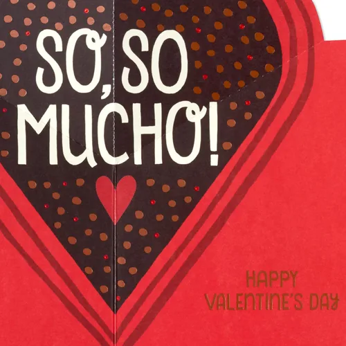 Vista 3 de Hallmark - Tarjeta desplegable para el día de San Valentín (Love Ya Mucho)