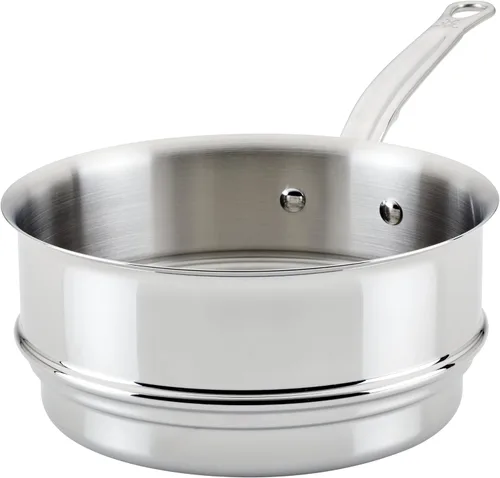 Vista 9 de Hestan Provisiones: sartén antiadherente con revestimiento clásico de 14.5 pulgadas con estante de acero inoxidable