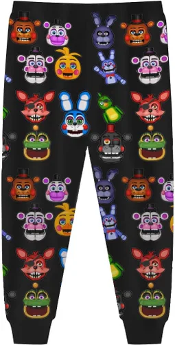 Vista 8 de Freddy's - Juego de camisa de juego para niños, camiseta y pantalones, 2 piezas, caricaturas, gráfico, casual, manga larga, ropa para el hogar de 4