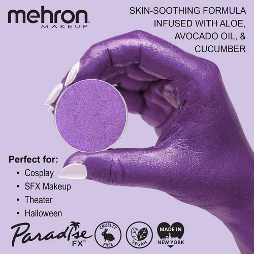 Vista 22 de Maquillaje Mehron Paradise AQ - Recambio de maquillaje (0.25 onzas) (Azul oscuro metálico)