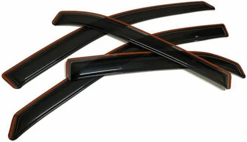 Vista 4 de Window Visor 4pcs Sun Rain Vent Wind Deflector Guard Left Driver Side in Channel Mount Style Acrylic Dark Smoke for Chevy for Equinox 2010-2017