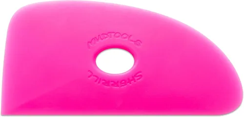 Vista 5 de Mudtools Costilla Polimérica Azul Tamaño 4 Firme - Triple Radio - Cerámica, Cerámica, Arcilla - B4