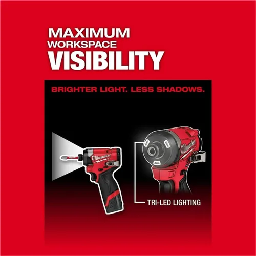 Vista 5 de Milwaukee Electric - M12 Fuel. Kit de Destornillador de Impacto HEX de 1/4