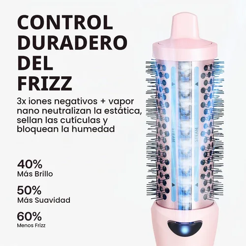 Vista 5 de Wavytalk Cepillo térmico de vapor Steamlift Pro para aspecto de soplado