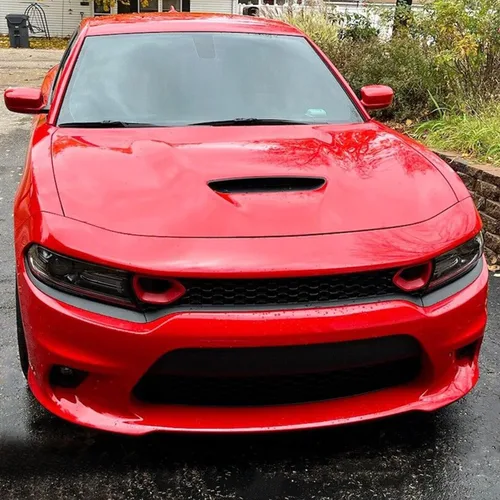 Vista 5 de ECOTRIC Conjunto de Parrilla Delantera Inferior Compatible con Dodge Charger SRT Scat Pack Daytona 2015-2023 Protector de Parrilla de Malla