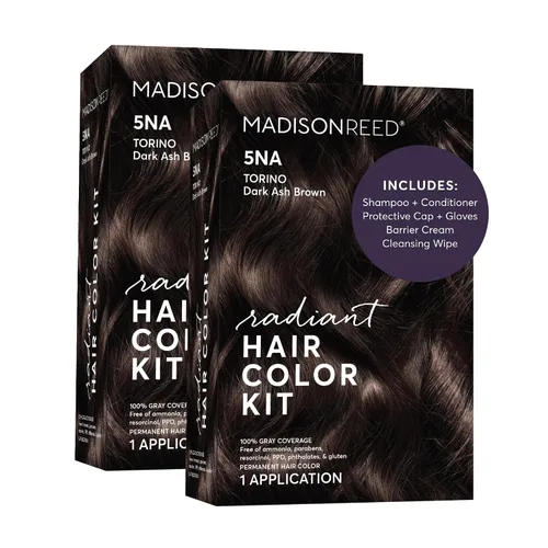 Vista 14 de Madison Reed - Kit de tinte radiante para el cabello, tinte permanente para el cabello, 100 % cobertura de canas, sin amoníaco, negro Parma 2.5NNN