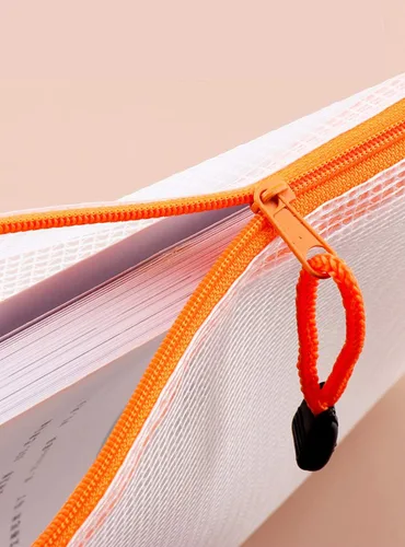 Vista 15 de (9 tamaños, 18 unidades) - Carpetas de malla de plástico con cremallera para documentos, carpetas de archivos con cremallera para escuela, oficina