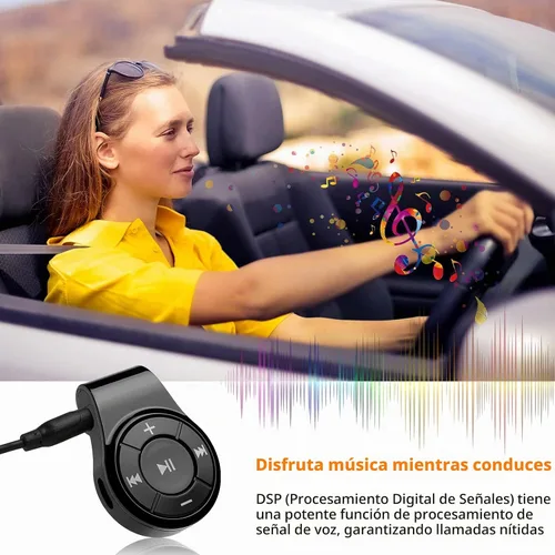 Vista 3 de Receptor Bluetooth/kit de automóvil, receptor de audio inalámbrico Bluebyte Clip para auriculares de audio de automóvil, adaptador inalámbrico