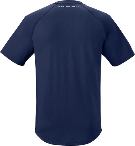 Vista 3 de EvoShield Camiseta de entrenamiento profesional para adultos y jóvenes marino