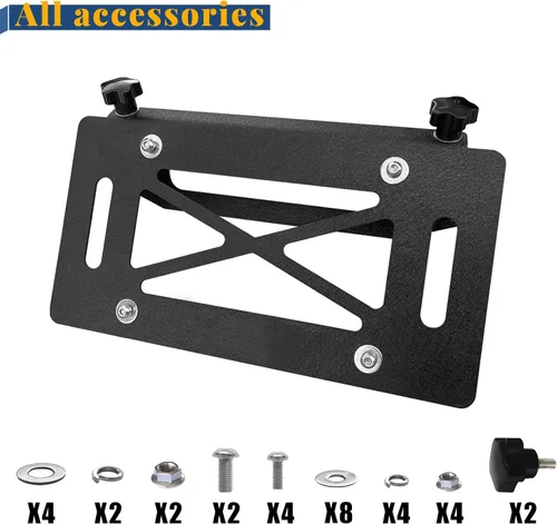 Vista 3 de Soporte Desmontable para Placa de Matrícula Hawse Fairlead, Soporte de Placa de Matrícula para Cabrestante de Servicio Pesado - Soporte Portátil