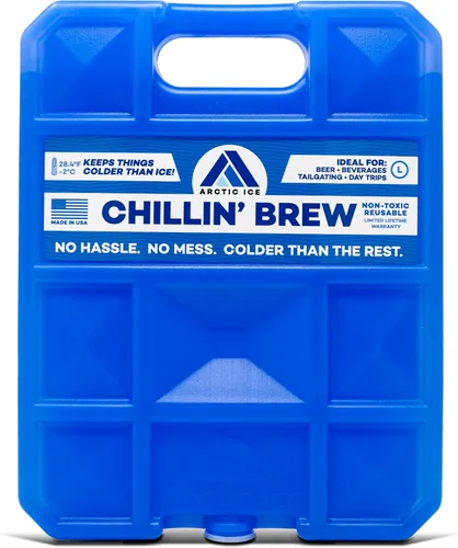 Vista 15 de Arctic Ice Chillin' Brew Series Long Lasting Reusable Ice Pack - Freezes at 28° Fahrenheit - Designed to Keep Beverages Colder Than Ice