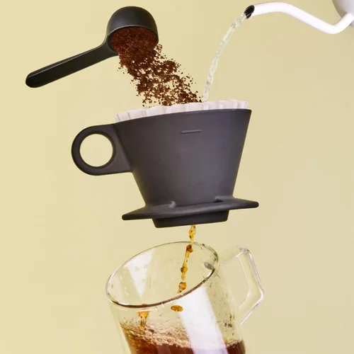Vista 2 de Verve Dwell Dripper - Juego de cafetera, gotero de café no eléctrico, cafetera manual (negro)