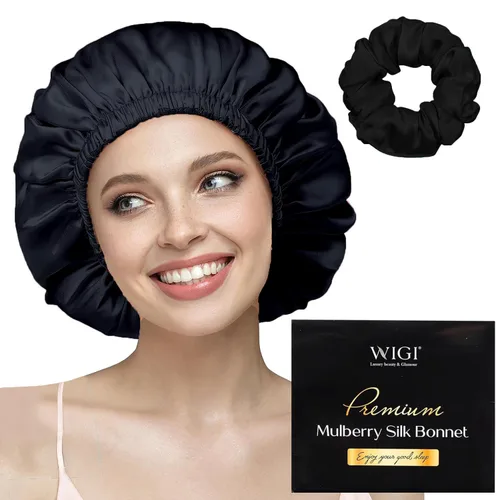 Vista 12 de WIGI Juego de 2 coleteros de seda, 100% seda de morera pura, no daña el cabello para mujeres, súper suave, elegante, apto para todo tipo de cabello