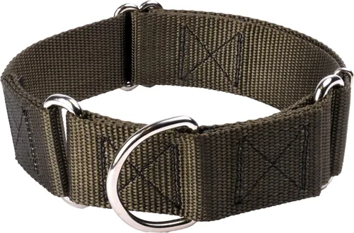 Vista 32 de Country Brook Design - Collar ancho para perro, ajustable para razas grandes - Collar de perro de nailon sólido Martingala