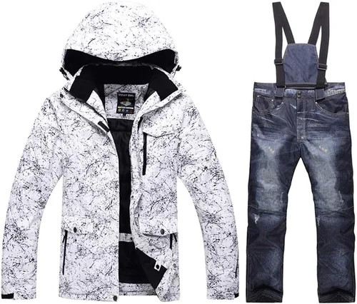 Vista 21 de HOTIAN Mens Ski Jackets Waterproof Snowsuits Insulated Outdoor Winter Coats