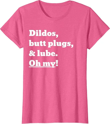 Vista 8 de Consoladores, tapones para los glúteos y lubricante. Camiseta Oh My! Azul bebé