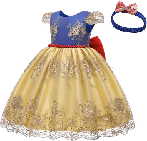 Vista 2 de MYRISAM Vestidos de fiesta de cumpleaños con bordado de princesa bowknot vestido de bautizo bautizo bautismo tutú