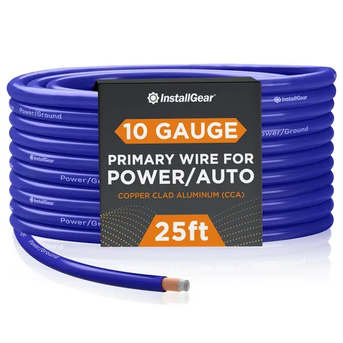 Vista 16 de InstallGear Cable de tierra de cobre calibre 1/0 (50 pies) de aluminio recubierto de cobre CAA - Cable automotriz primario, potencia