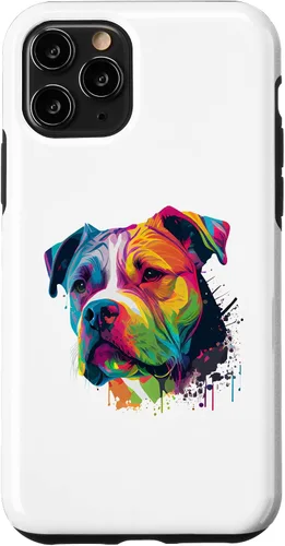 Vista 29 de Colorful American Bulldog American Bully Men Women Case for iPhone 17