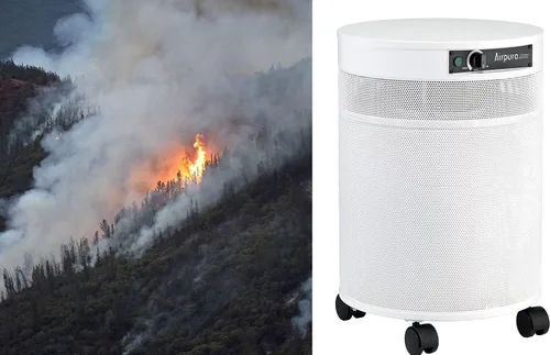 Vista 2 de Airpura Purificador de aire V600 para el hogar, filtro HEPA verdadero V600, ayuda a eliminar miles de partículas transportadas por el aire