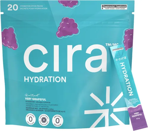 Vista 12 de Cira Polvo de hidratación (45 porciones) – Mezcla de bebida con electrolitos con sal del Himalaya para alivio de la deshidratación y recuperación