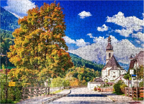 Vista 8 de MyPuzzle Ramsau Near Berchtesgaden Alemania - Rompecabezas prémium de 100 piezas para adultos