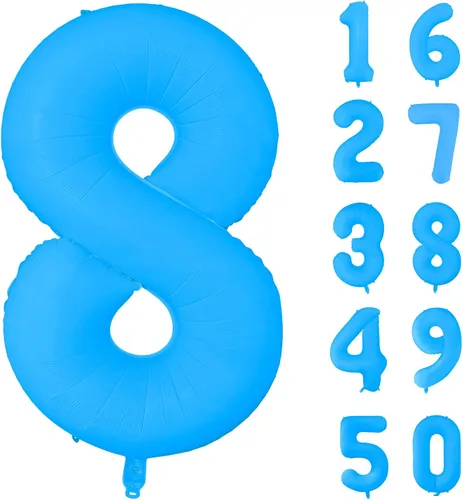 Vista 267 de Globos gigantes de helio de aluminio de 40 pulgadas, color negro, globos digitales grandes del número 0 para decoración de fiesta de cumpleaños