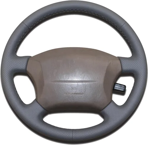 Vista 11 de Funda de Volante de Cuero Genuino de Ajuste Personalizado para Lexus LX450 1996 1997 / LX470 1998-2002 / Toyota Land Cruiser 1995 1996 1997 1998