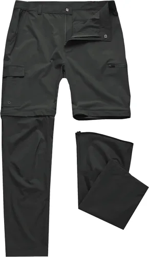 Vista 2 de Pantalones convertibles de senderismo para hombre, impermeables, ligeros, de secado rápido, con cremallera, pesca, viajes, safari, trabajo al aire
