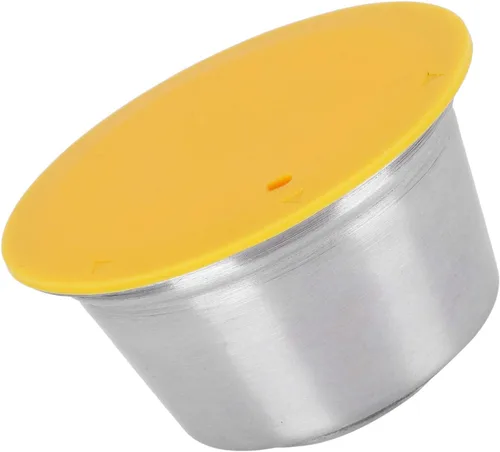 Vista 7 de Taza de café recargable, cápsulas de café reutilizables de acero inoxidable con tapa de silicona para cafetera Dolce Gusto, accesorio para máquina