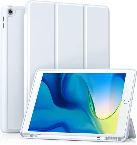 Vista 38 de Akkerds - Funda Compatible con iPad de 10.2 Pulgadas 2021/2020/2019, para iPad de 9ª/8ª/7ª Generación con Soporte para Lápiz, Funda Protectora