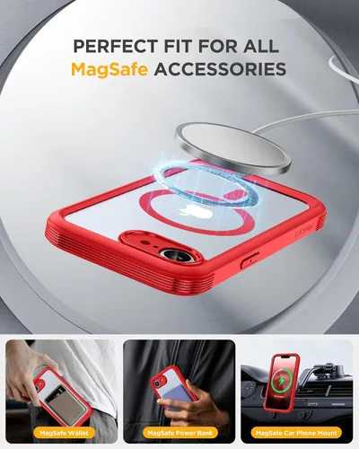 Vista 244 de Miracase Serie de vidrio para iPhone 11 de 6.1 pulgadas, funda protectora de cuerpo completo resistente mejorada con protector de pantalla de vidrio